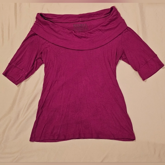 Decree Fuchsia Ribbed Knit Top - Picture 1 of 4